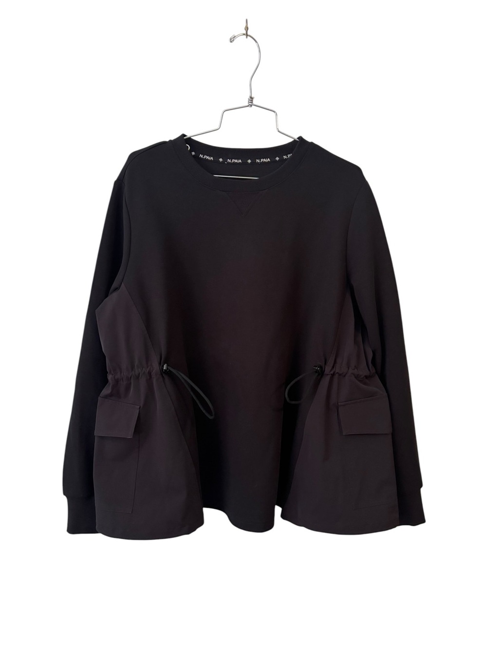 New EP Yaying N. Paia Black Adjustable Drawstring Sweatshirt Size L